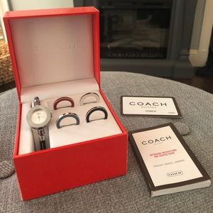 Coach Ladies Interchangeable Bezel Watch